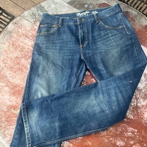 Men’s retro slim straight wrangler jeans